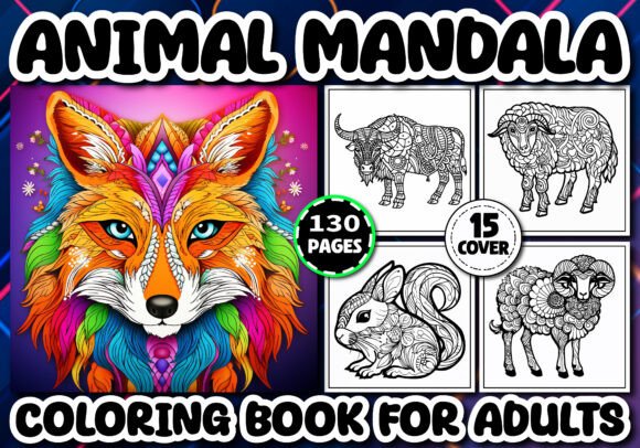 130 Animal Mandala Coloring Pages KDP: A Creative and Profitable Digital Product for Artists and Entrepreneurs