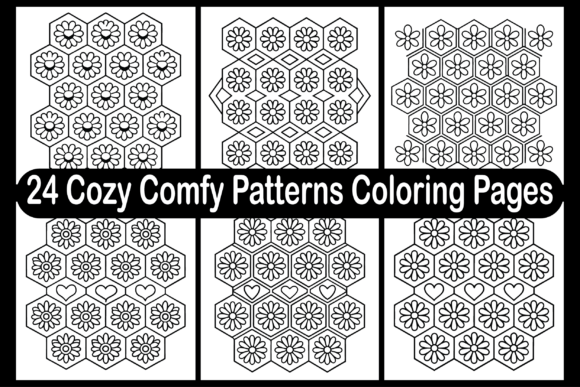 24 Cozy Comfy Patterns Coloring Pages