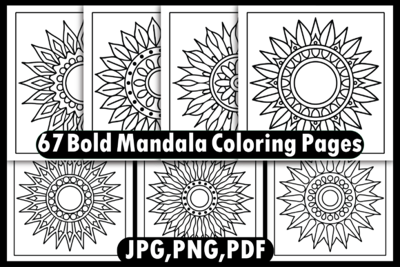 67 Bold Mandala Coloring Pages