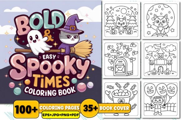 Bold and Spooky Times Coloring Book: A Fun and Creative Way to Embrace the Halloween Spirit