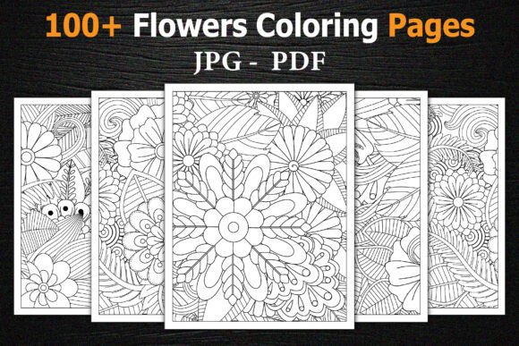 Flower Coloring Books Pages for Adults: A Creative Escape into Nature