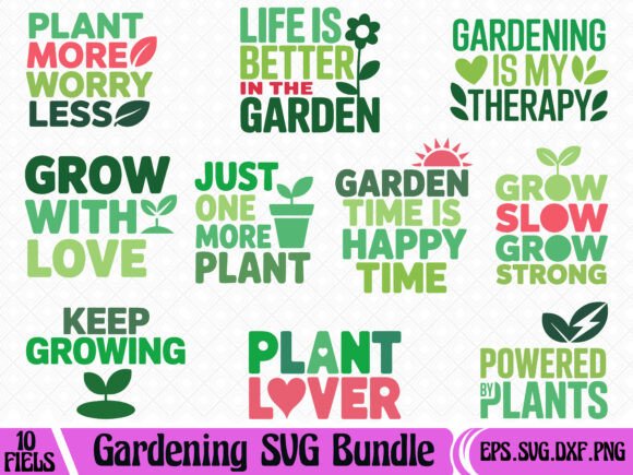 Plant Lover Gardening SVG Bundle: A Versatile Resource for Creative Projects