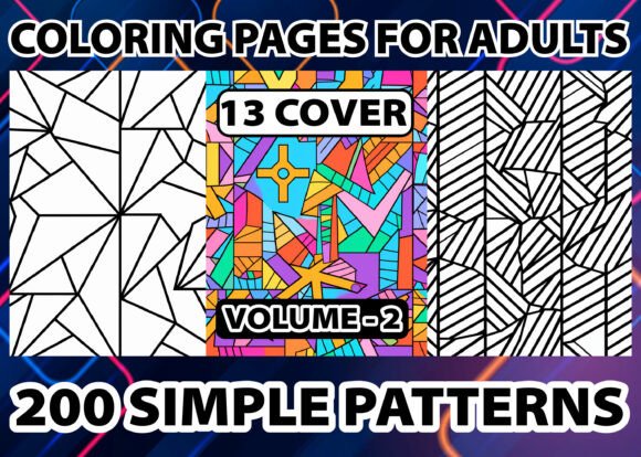 Simple Pattern Coloring Pages for Adults