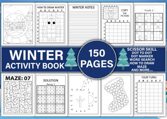 Winter Activity Book for Kids Vol-4: A Creative Learning Resource for Winter-Themed Projects