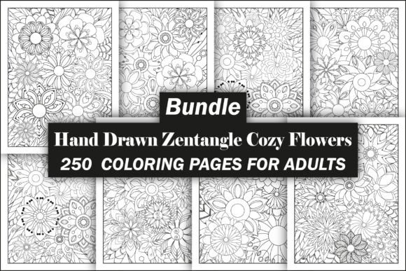 Zentangle Coloring Pages Bundle-KDP: A Creative Asset for Entrepreneurs and Creators